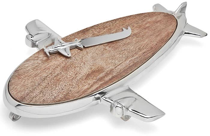 Airplane Wooden Cheese Cutter