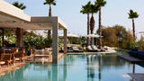 The pool area at Avant Mar, which opened in July on the Greek island of Paros.