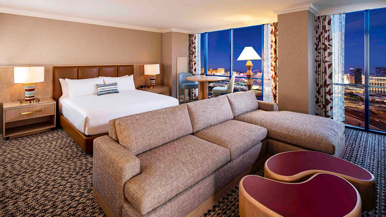 A look at a reimagined room at the Rio Hotel & Casino in Las Vegas.