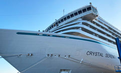 The refurbished Crystal Serenity in Naples.
