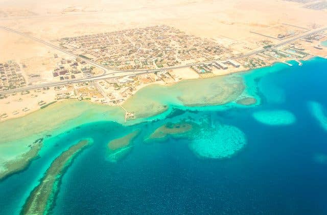 Flying over Egypt