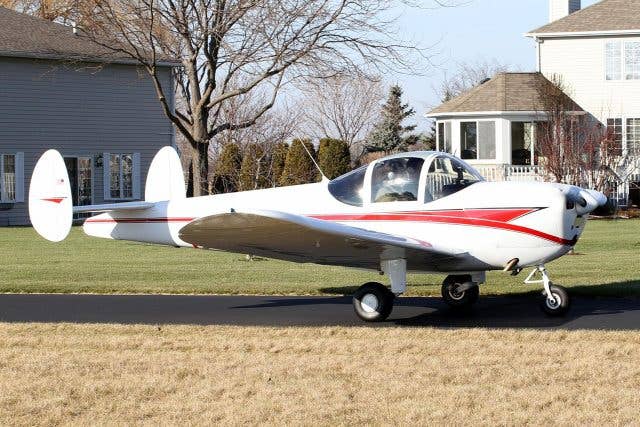 The Erco Ercoupe is one of the ugliest light planes of all time. Photo by David Miller via Wikipedia Commons