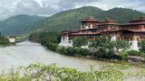 Punakha Dzong, a Buddhist temple in Punakha, Bhutan.