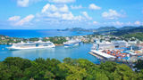 The Point Seraphine cruise port in Castries, St. Lucia.