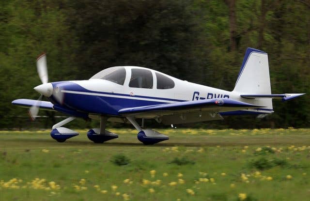 A gorgeous Van's RV-10 four-seat personal transportation kit plane.