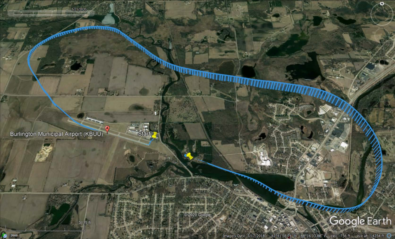 The short and tragic flight path of the accident airplanE