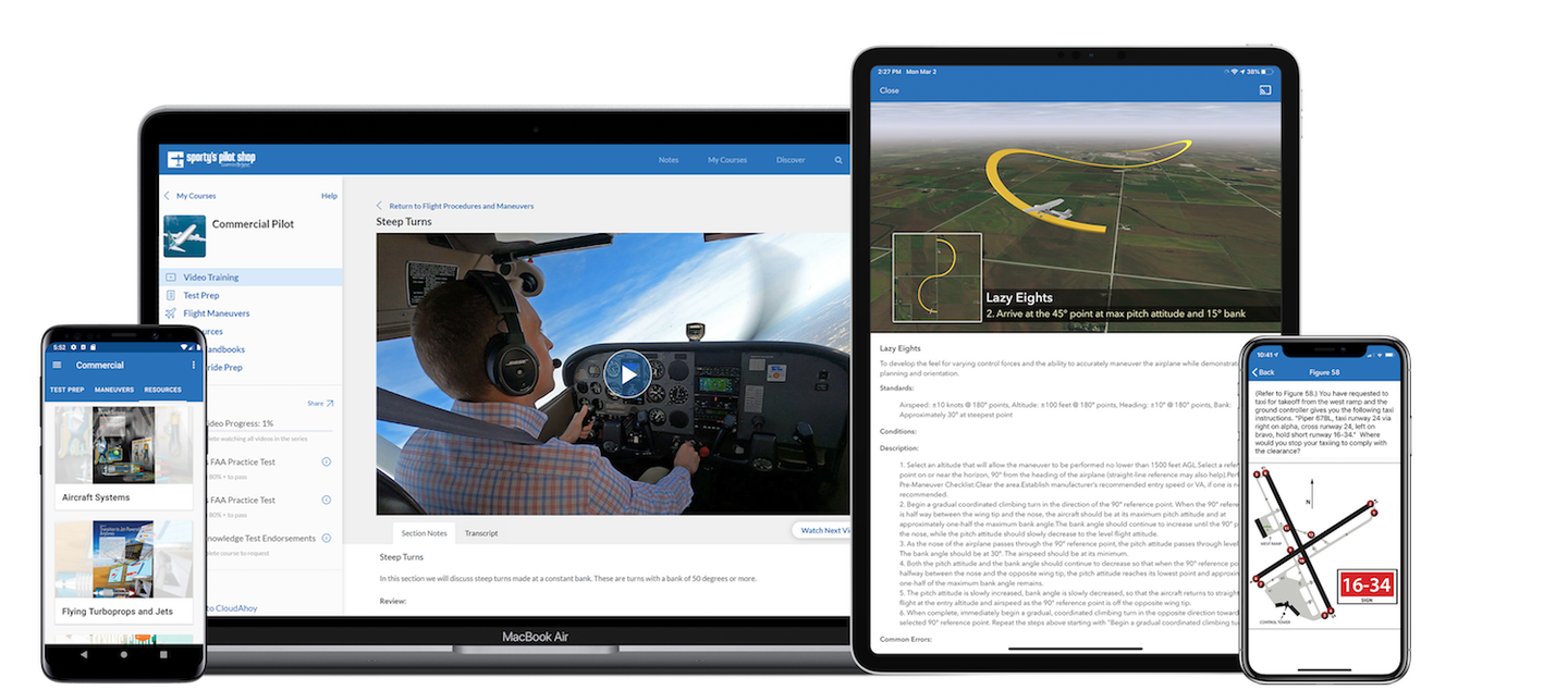 Sporty’s Brand-New Commercial Pilot Instructional Course